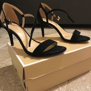 Michael Kors Simone suede sandal heels